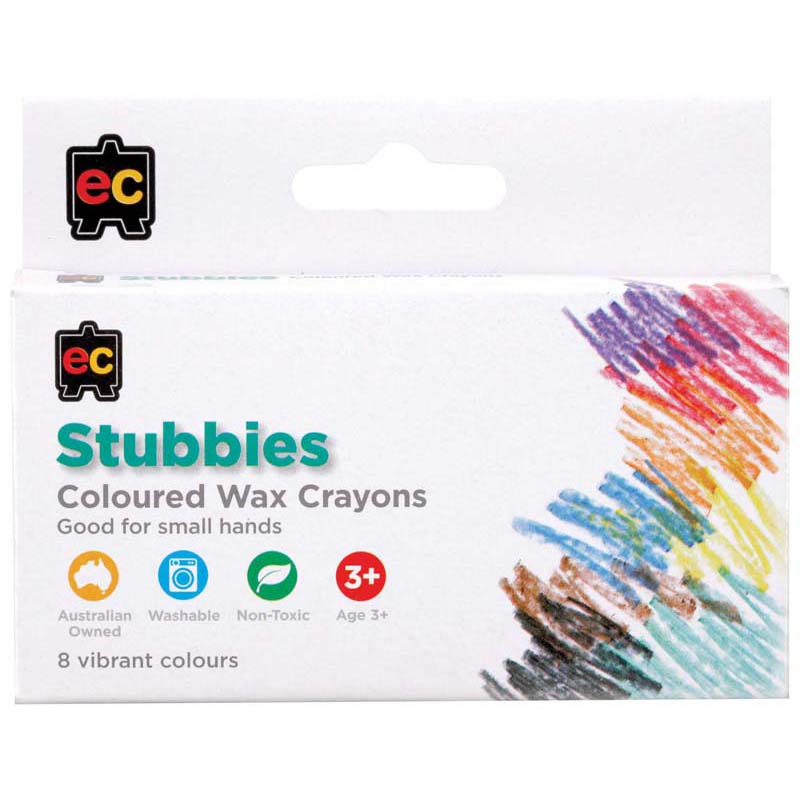EC Crayons Stubby Jumbo 8 Pack