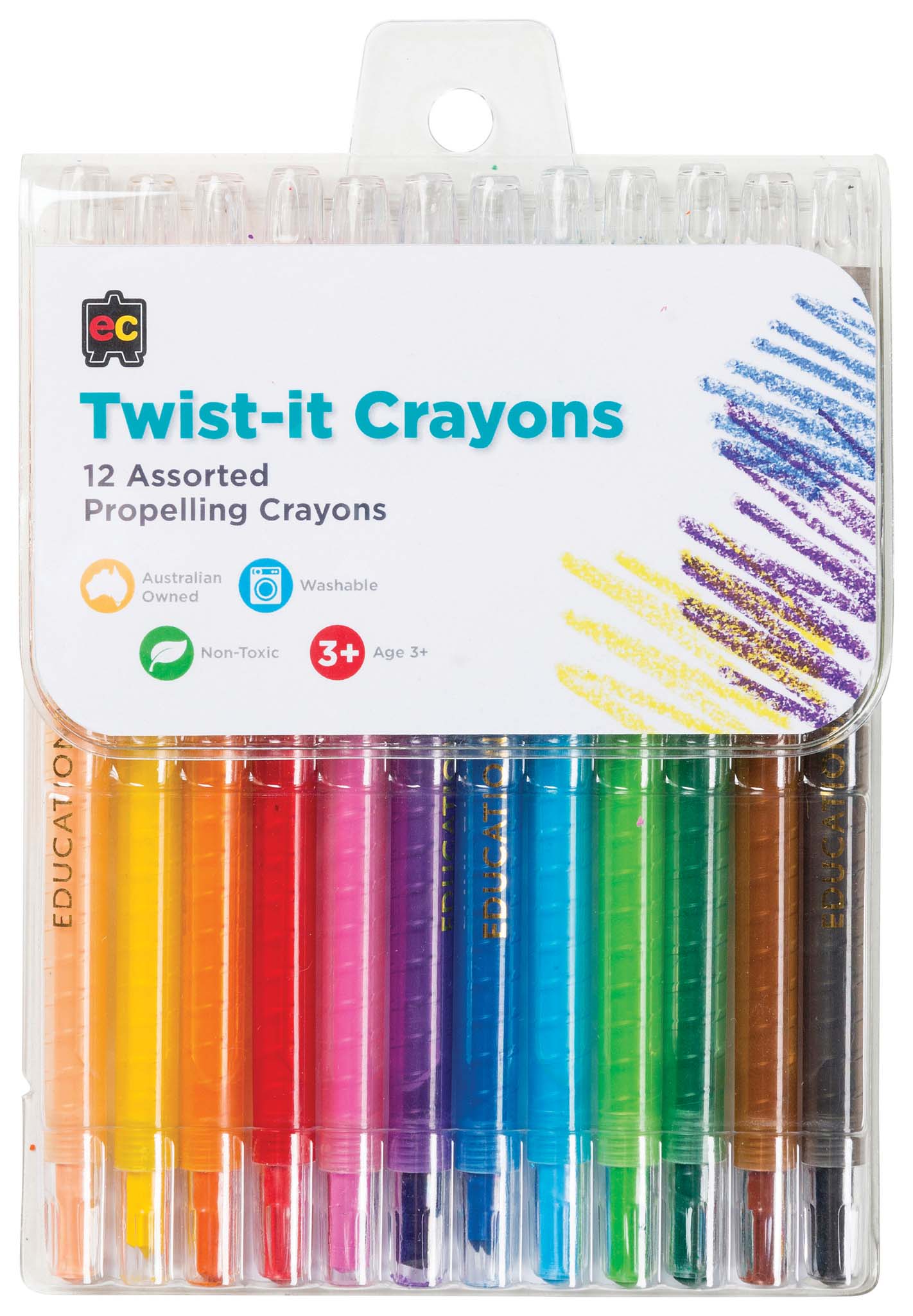 EC Crayons Twist-It 12 Pack