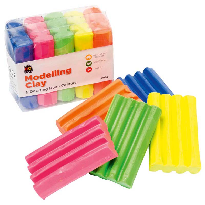 Ec Modelling Clay EC Modelling Clay Fluoro 250gm – Stationery Online NZ