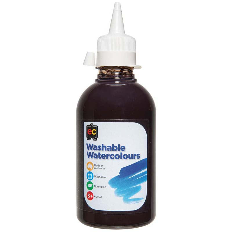 EC Paint Washable Watercolours 250ml Brown