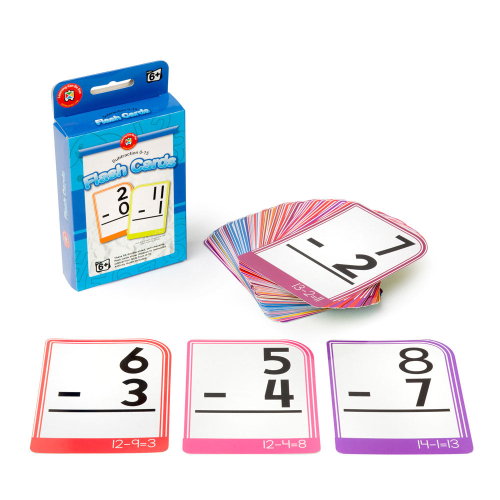 LCBF Flashcards Subtraction 0-15 Pack 63
