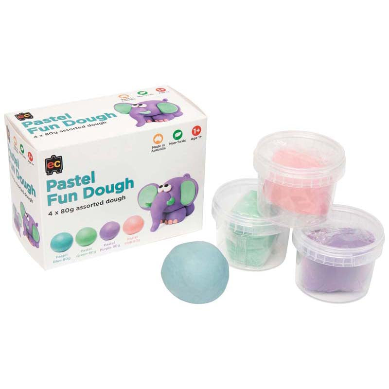 EC Fun Dough Pastel Set 4 X 80gm