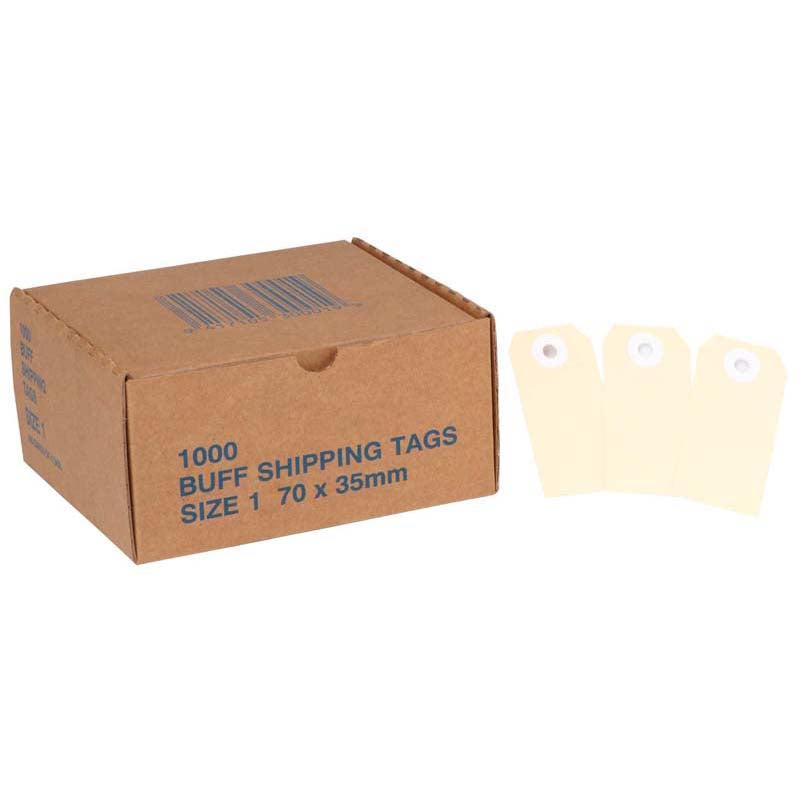 Globe Manilla Tags No.1 70x 35mm Box 1000
