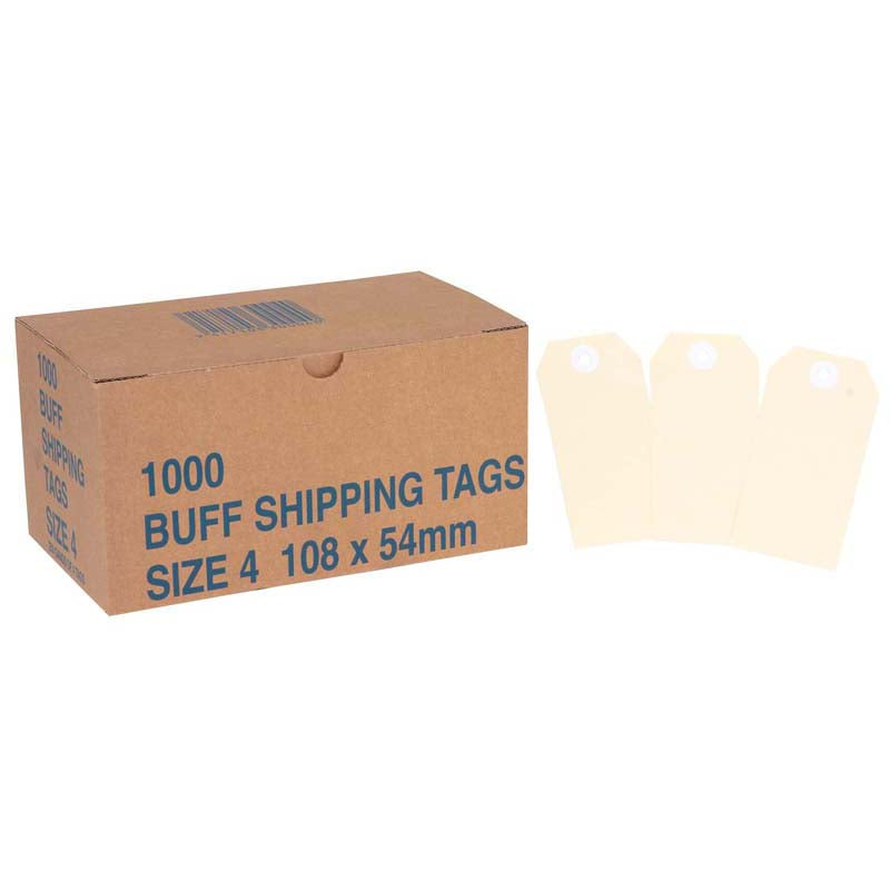 Globe Manilla Tags No.4 108x 54mm Box 1000