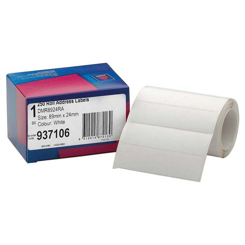 Avery Label Dispenser Dmr8924ra Address 89x24mm 250 Roll