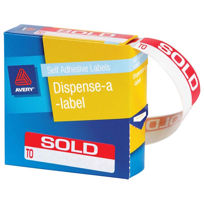 Avery Label Dispenser Dmr1964so Sold To 19x64mm 125 Pack