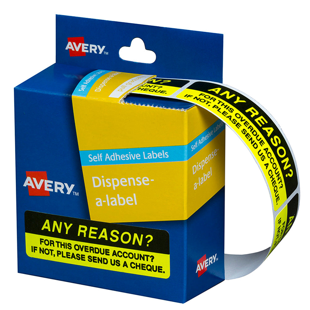 Avery Label Dispenser DMR1964R5 Any Reason 19x64mm 125 Pack