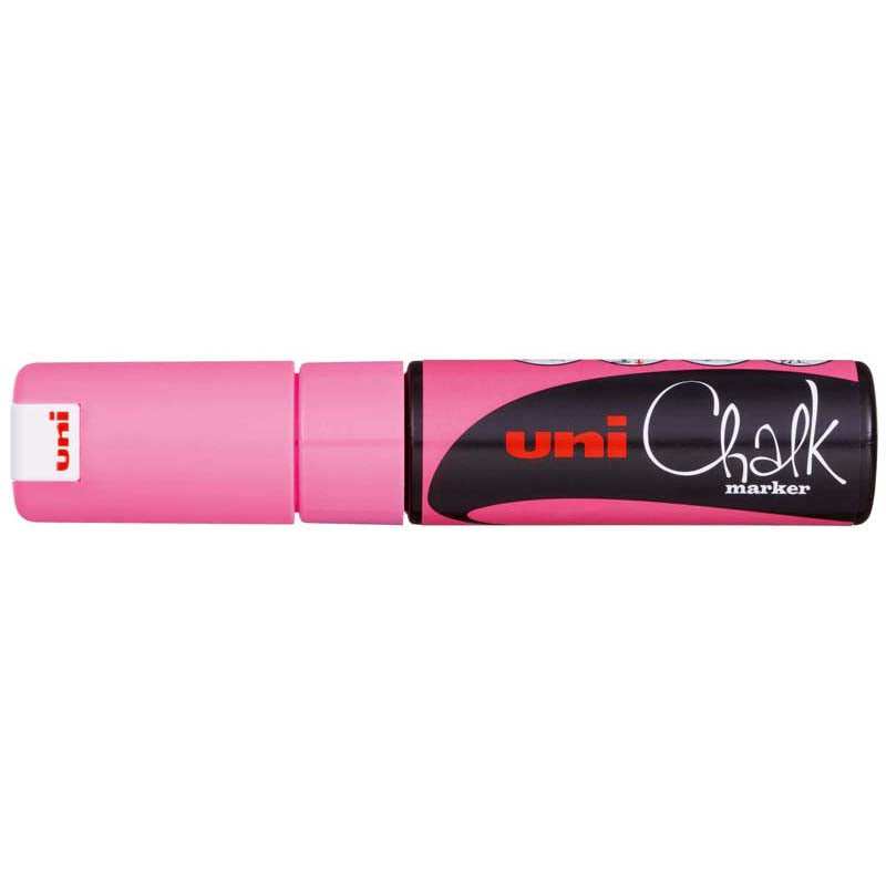 Uni Marker Chalk Pink Chisel Tip
