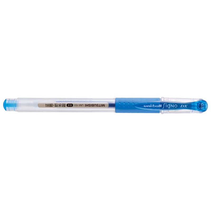 Uni-ball Signo DX 0.5mm Capped Rollerball Light Blue UM-151-05