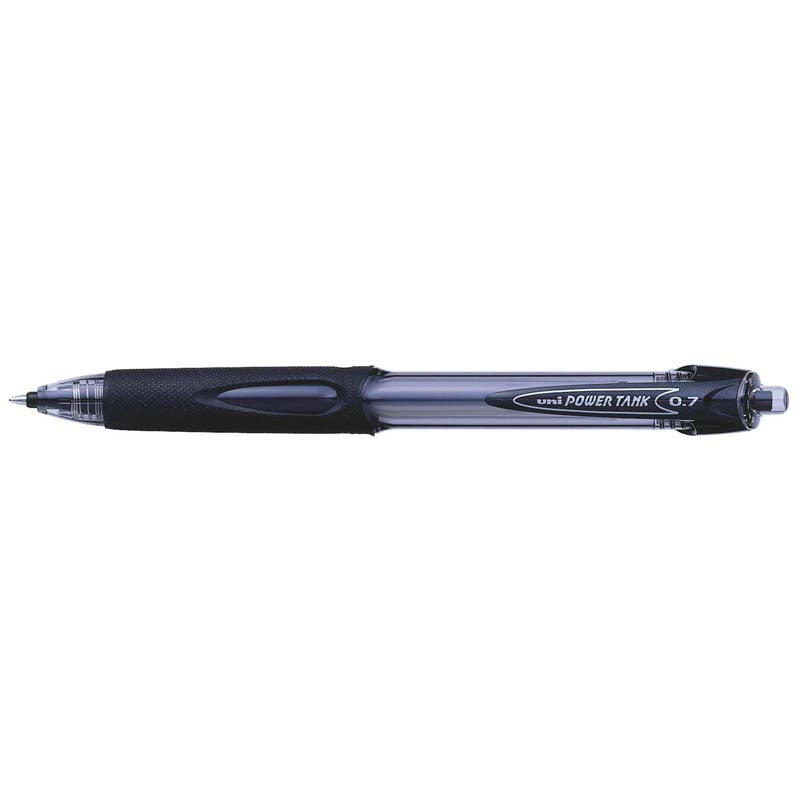 Uni Pen Powertank Sn227 Black 0.7mm Retractable Fine