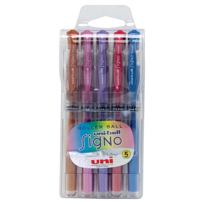 Uni Pen Signo Um153m 5 Pack Broad