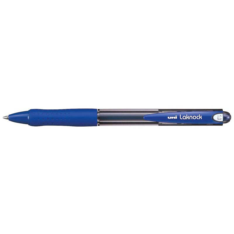 Uni Laknock 1.0mm Retractable Medium Blue SN-100 (Order 12 for a box)