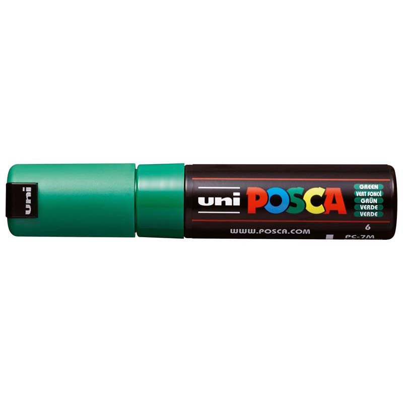 Uni Posca Marker Green 4.5- 5.5mm Bold Bullet