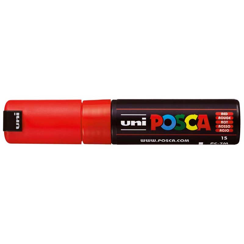 Uni Posca Marker Red 4.5- 5.5mm Bold Bullet