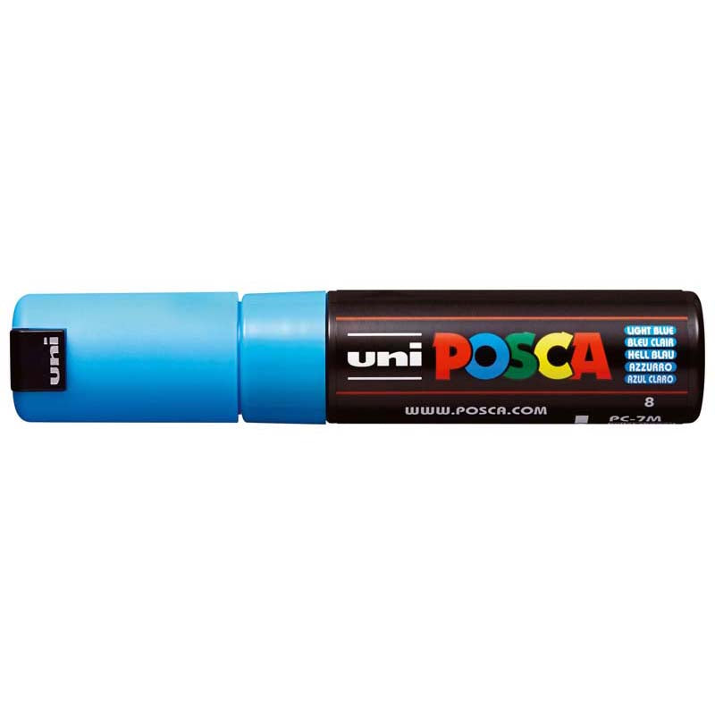 Uni Posca Marker Light Blue 4.5-5.5mm Bold Bullet