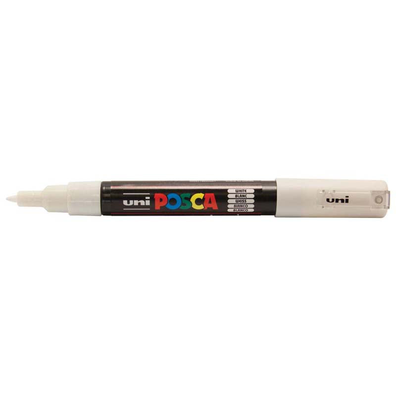Uni Posca Marker White 1.0mm Extra Fine