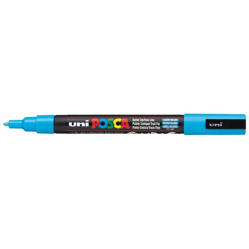 Uni Posca Marker Light Blue 0.9-1.3mm Fine