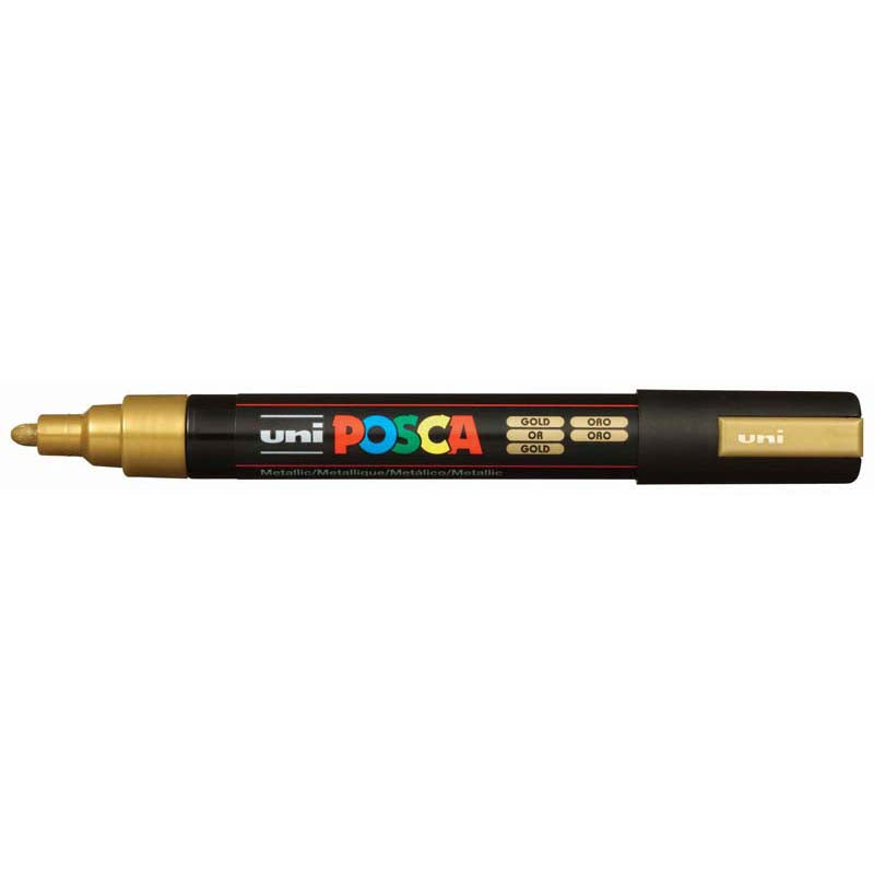 Uni Posca Marker 1.8-2.5mm Hangsell Bullet Gold PC-5M