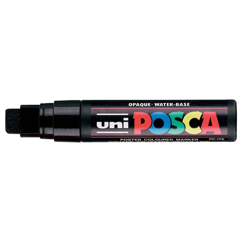 Uni Posca Marker Black 15mm Broad Chisel