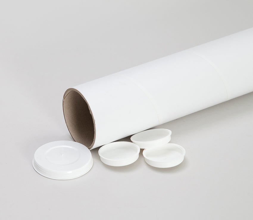 Mailing Tube White Kraft 600mm x 50mm x 1.5mm