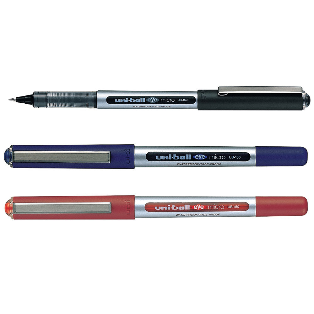 Uni-ball Eye 0.5mm Capped Micro 4 Pack Asstd Hangsell UB-150