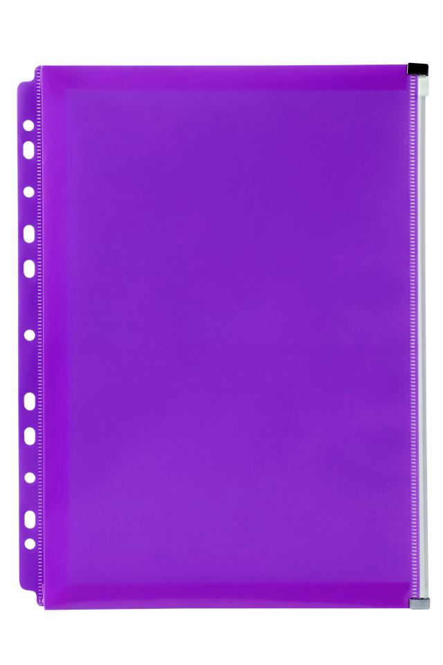 Marbig Binder Zip Pocket Purple