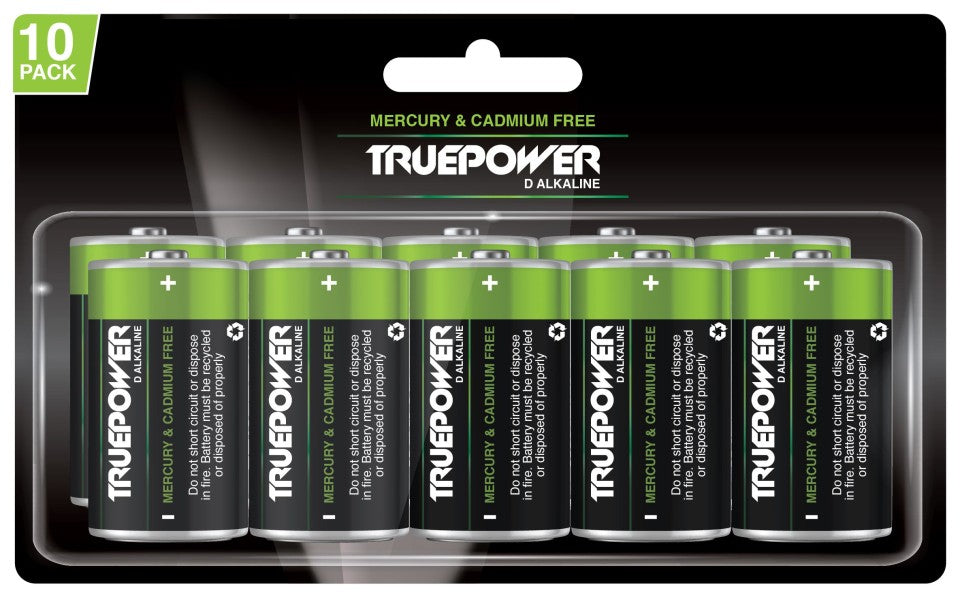 D Alkaline Battery Bulk Pk 10