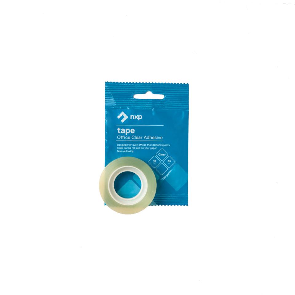 NXP Office Tape Clear 18mm x 33m Roll
