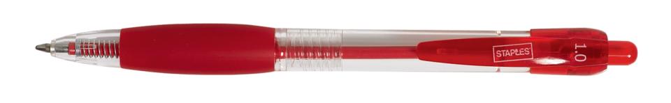 BEST BUY Ballpoint Pen Retractable Medium 1.0mm Red Box 12