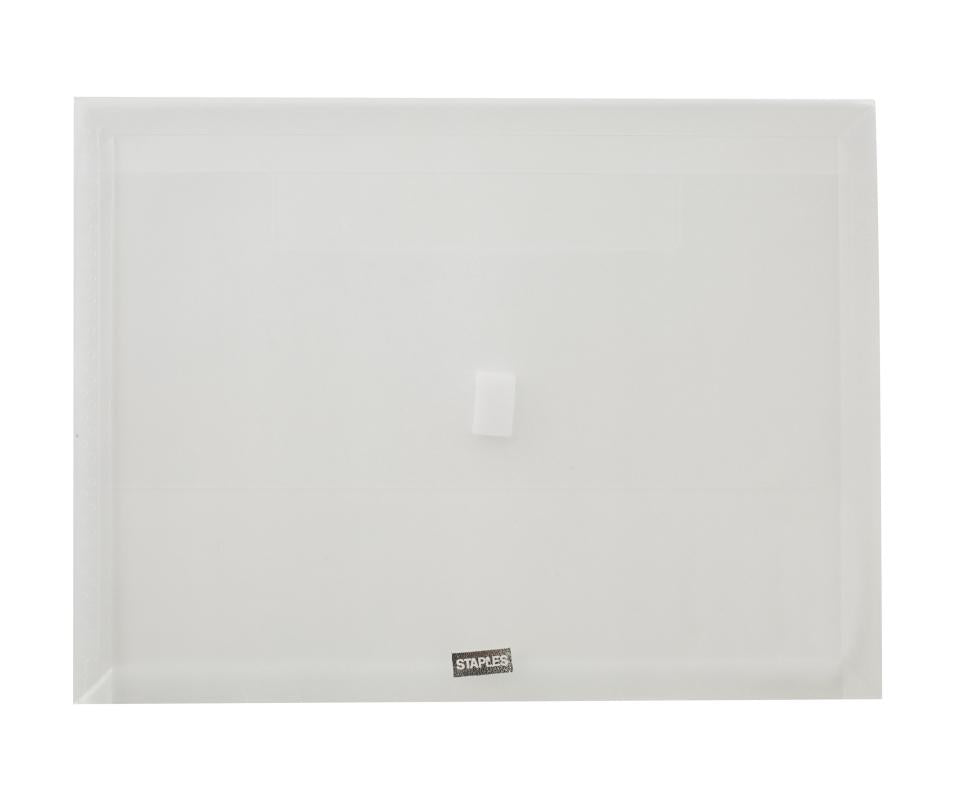 Document Wallet Polypropylene A4 Translucent Hook Loop Clear