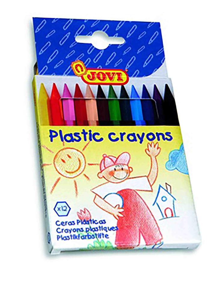 Jovi Plastic Crayons Pack 12