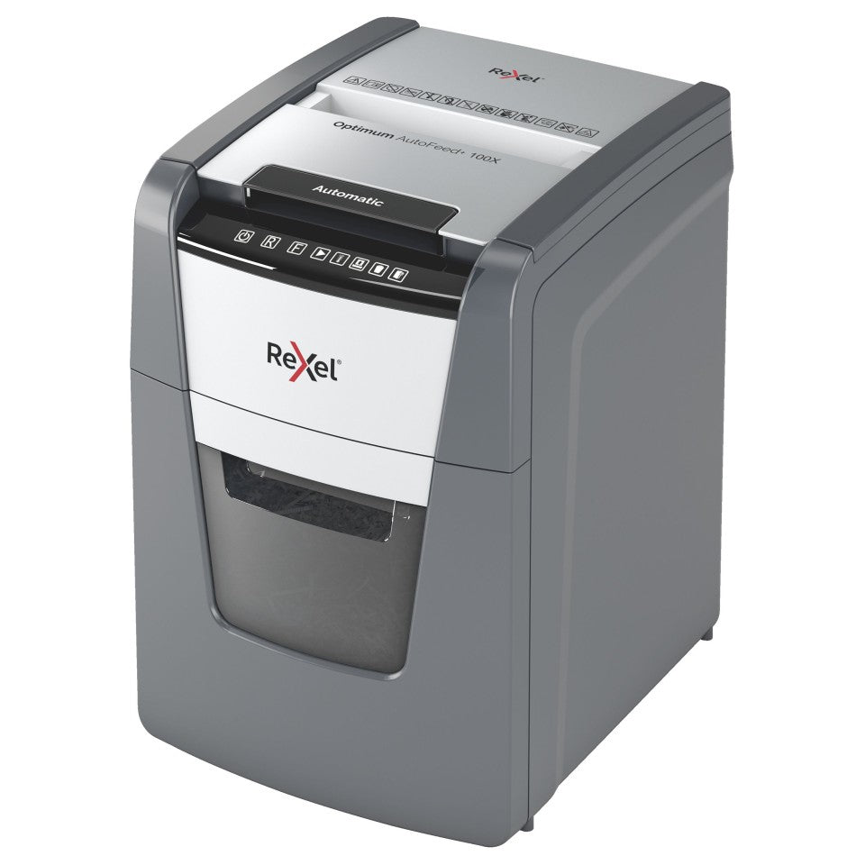Rexel Optimum Shredder Autofeed 100x Cross Cut