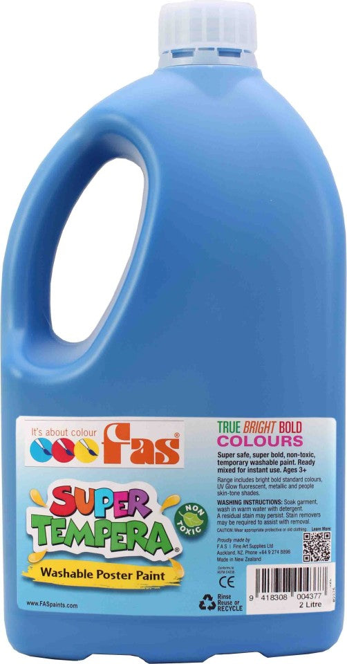 Fas Super Tempera Paint 2l Blue