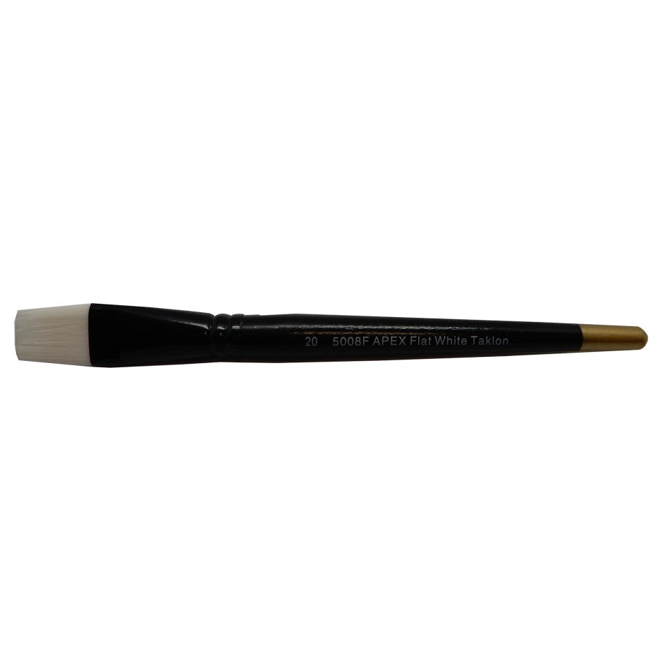 Apex 5008 Paint Brush Taklon 20 Flat White
