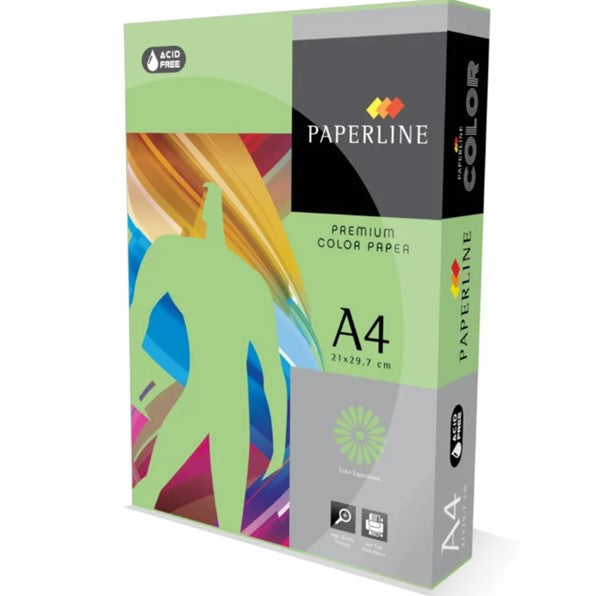 Paperline Colours Tinted Copy Paper 80gsm A4 Green Lagoon Ream 500