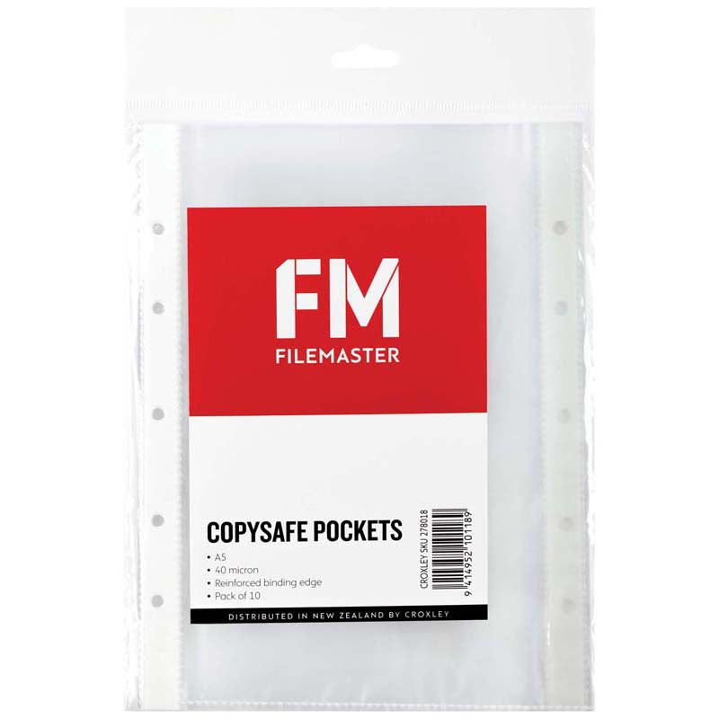 FM Pocket Copysafe A5 Hangsell 10 Pack
