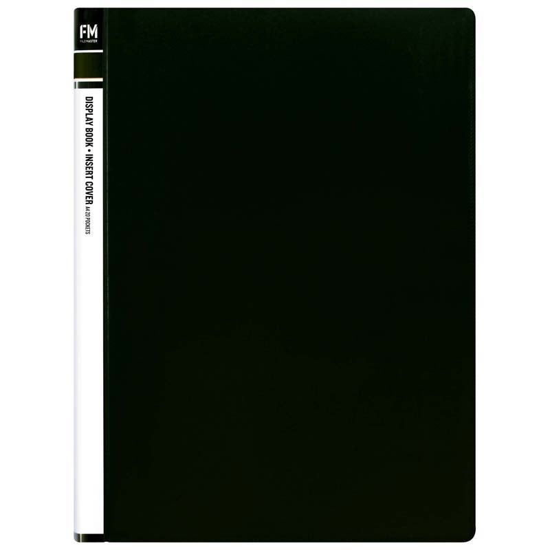 FM Display Book Black Insert Cover 20 Pocket