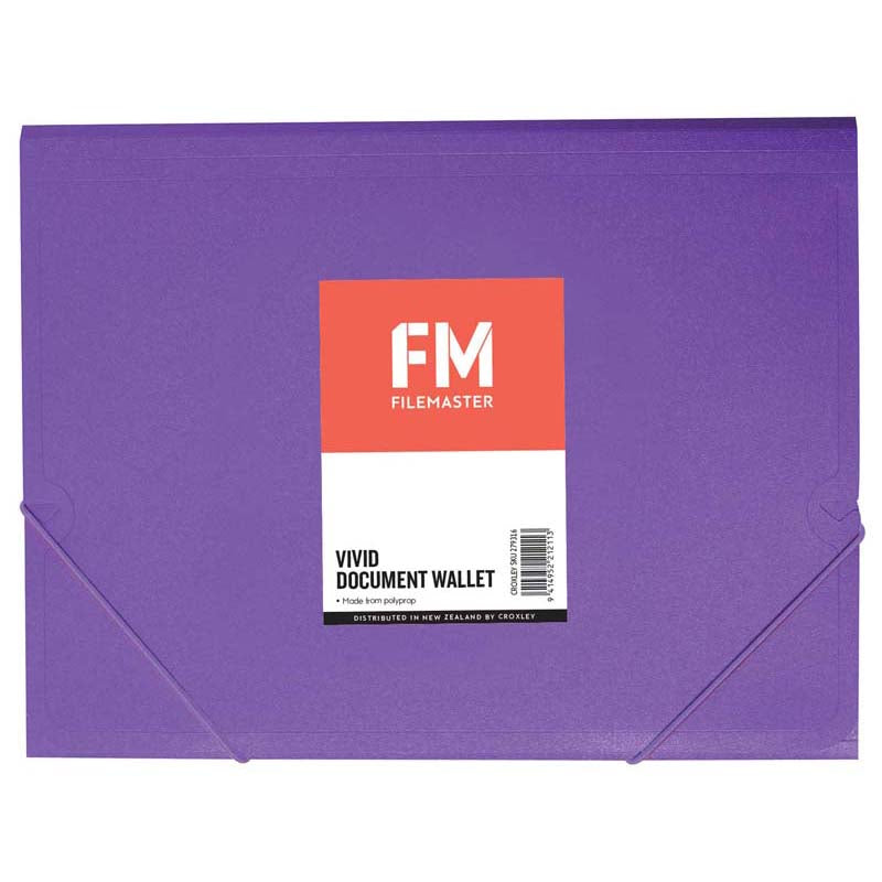 FM Document Wallet Vivid Purple Passion A4