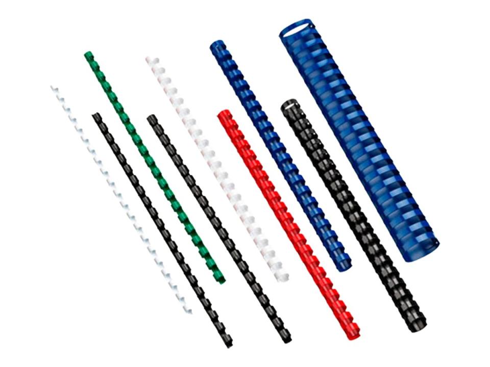 GBC Binding Coil Plastic 21 Ring 12mm Black Pack 25