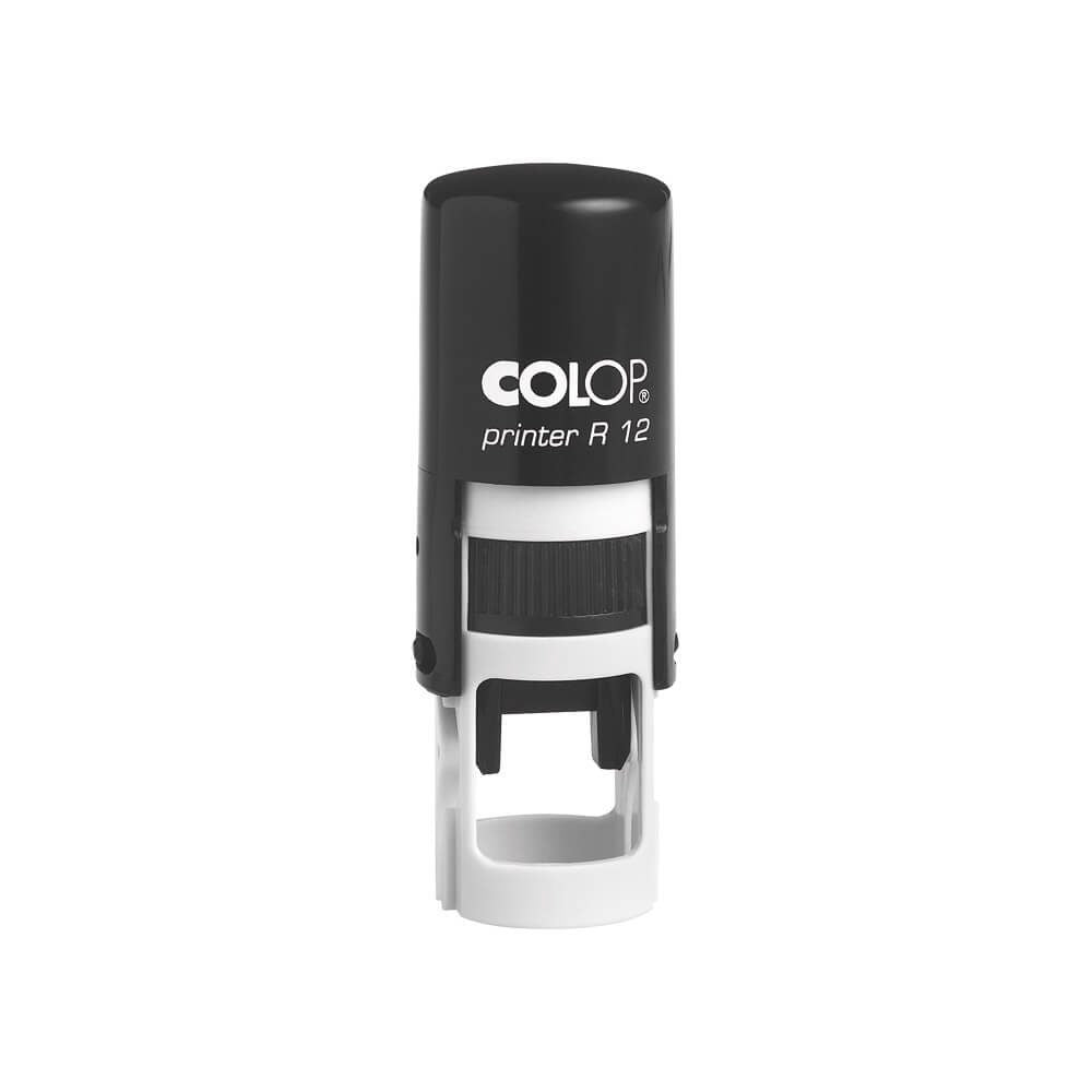 Colop R12 Round Black 12mm Dia