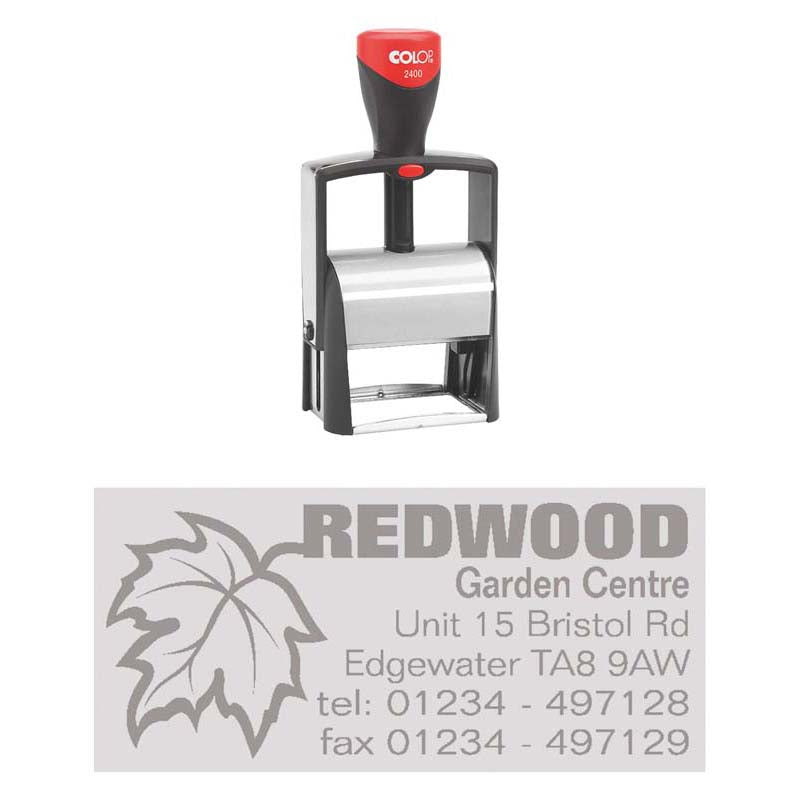 Colop 2400 Metal Frame 27x58mm