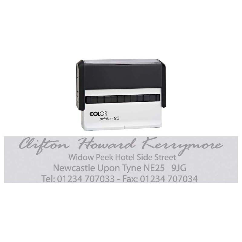 Colop Printer 25 Oblong Black
