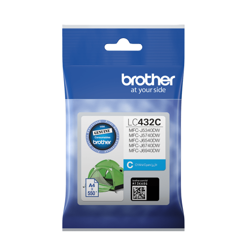 Brother LC432 Cyan Ink Cartridge