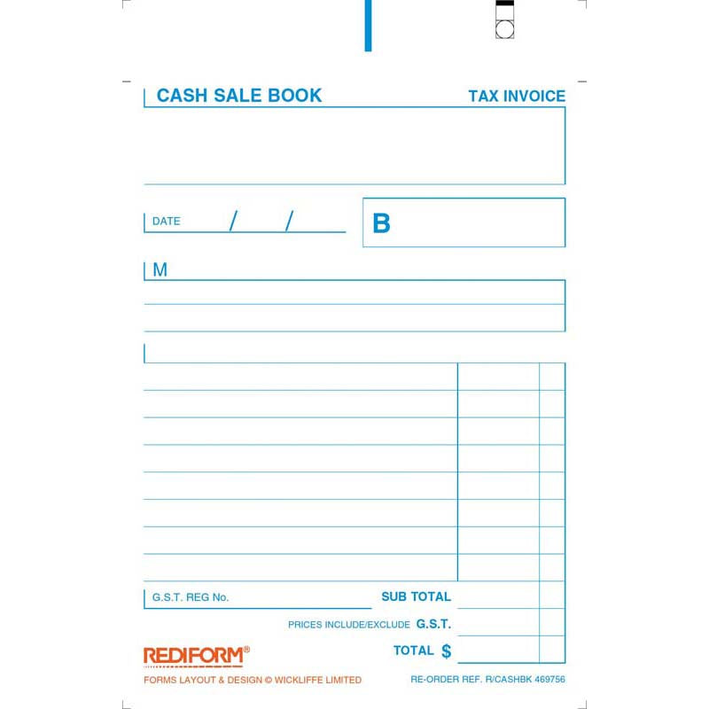 Rediform Book Cash Sale R/Cashbook Duplicate 50 Leaf