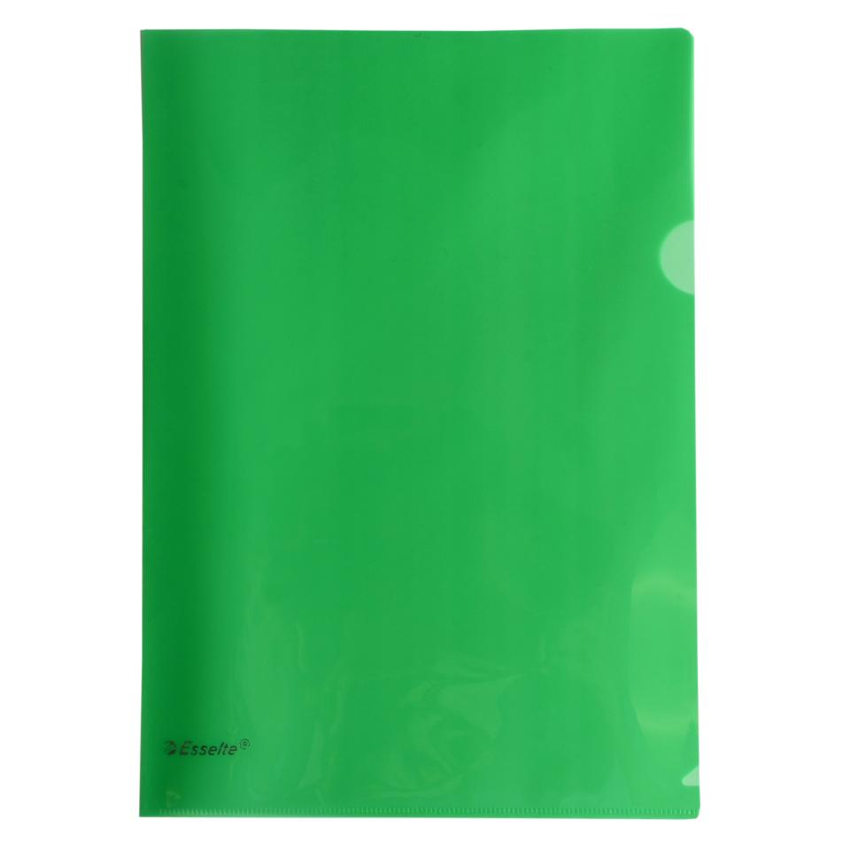 BEST BUY Esselte L-Shape Pocket "Heavy Duty" Green Pkt12