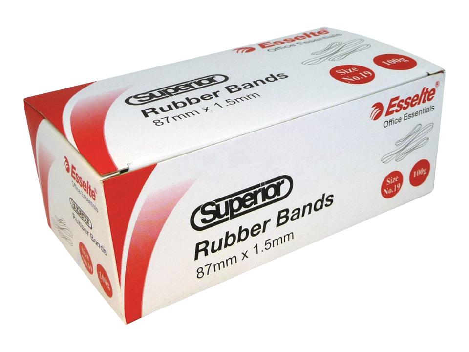 Esselte 37774 Superior Rubber Bands No. 12 1.5x25mm 100g