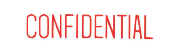 X-Stamper 'Confidential' Self-Inking Stamp With Red Ink