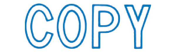X-Stamper 'Copy' Self-Inking Stamp With Blue Ink