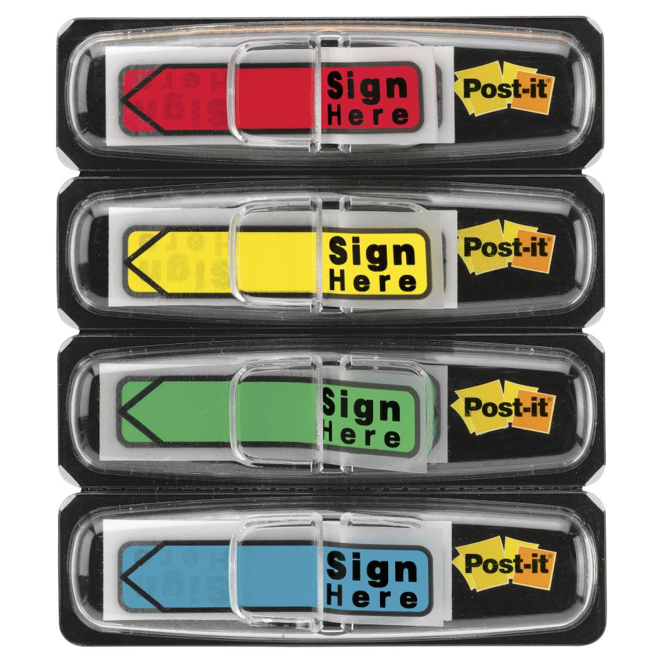 Post-it Arrow Flags 684-SH 12x43mm Sign Here, Pack of 5