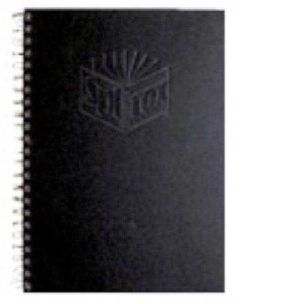 Spirax 512 Notebook A4 Side Opening Hard Cover 200 Page Black